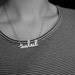 Salut Hello Necklace in Sterling Silver. LAST PIECE