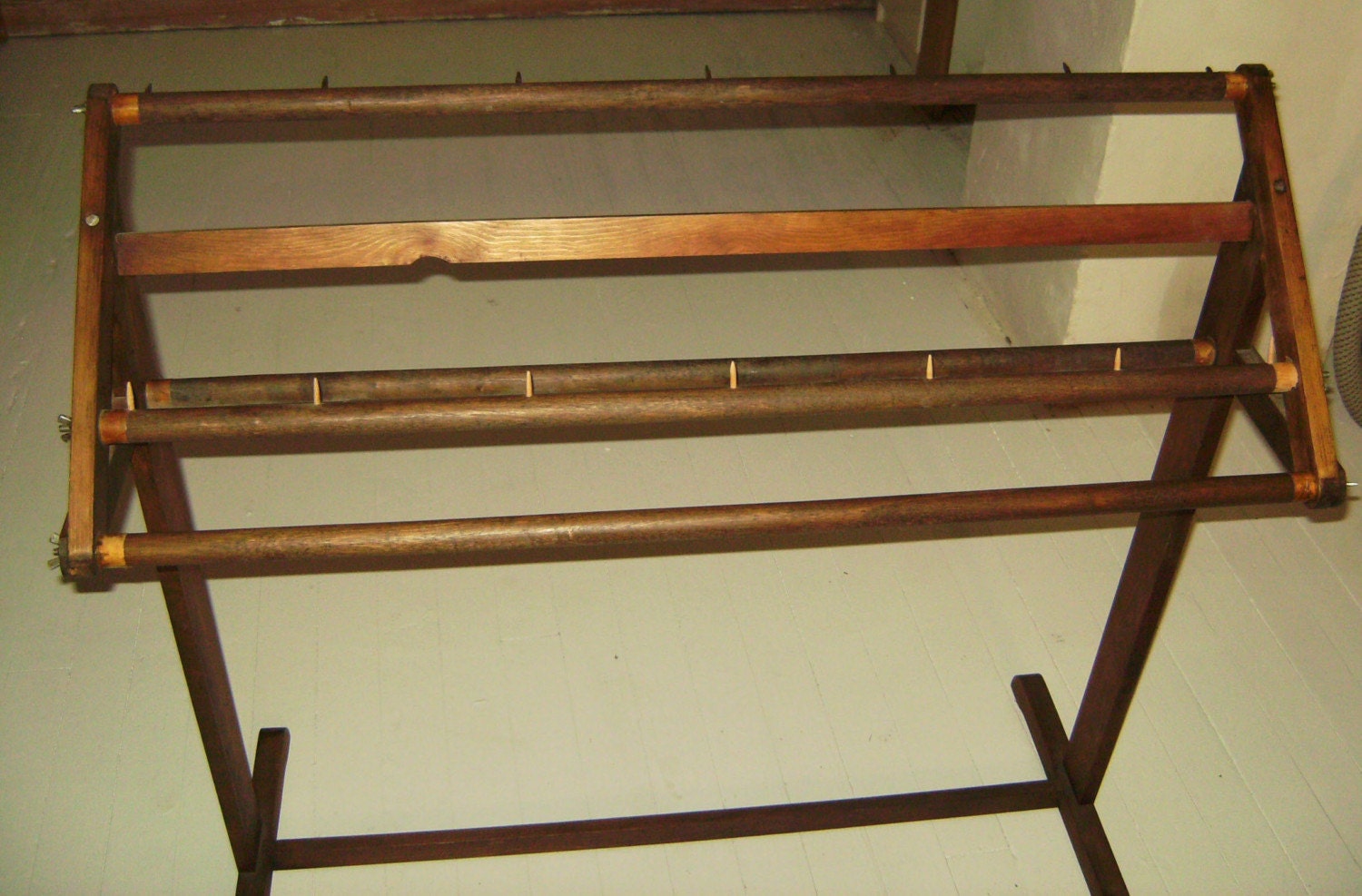 Items similar to Vintage Rug Hooking Frame Large also for tapestry on Etsy