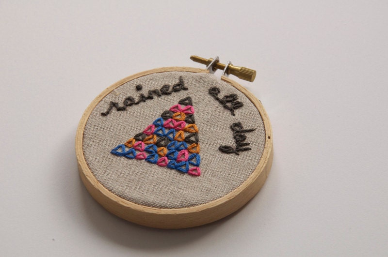 Rained/ Embroidery Art