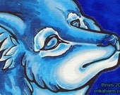 Original ACEO - Blue Fox