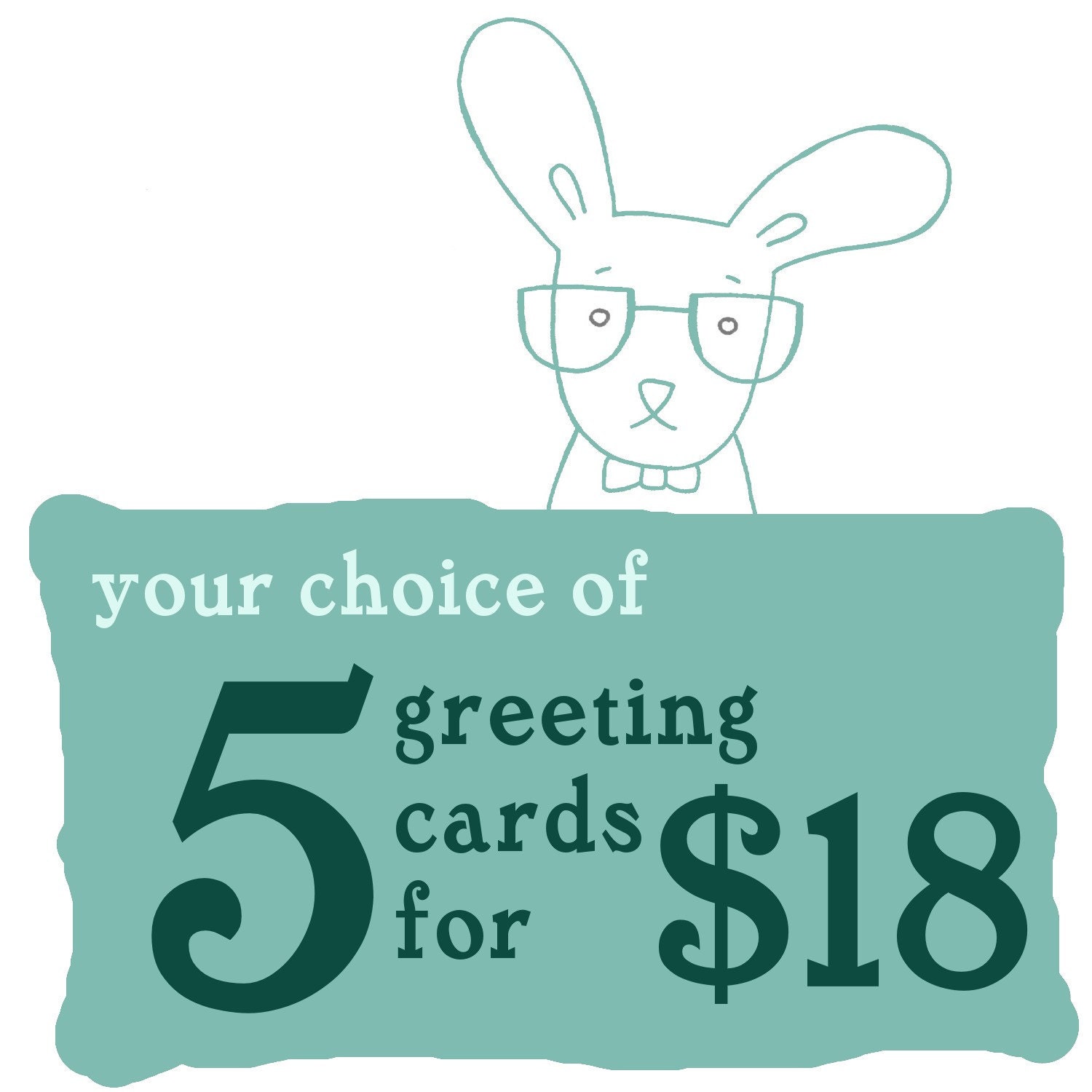 Greeting Card Discount Pack - 5 for 18 - Choose Your Own Cards