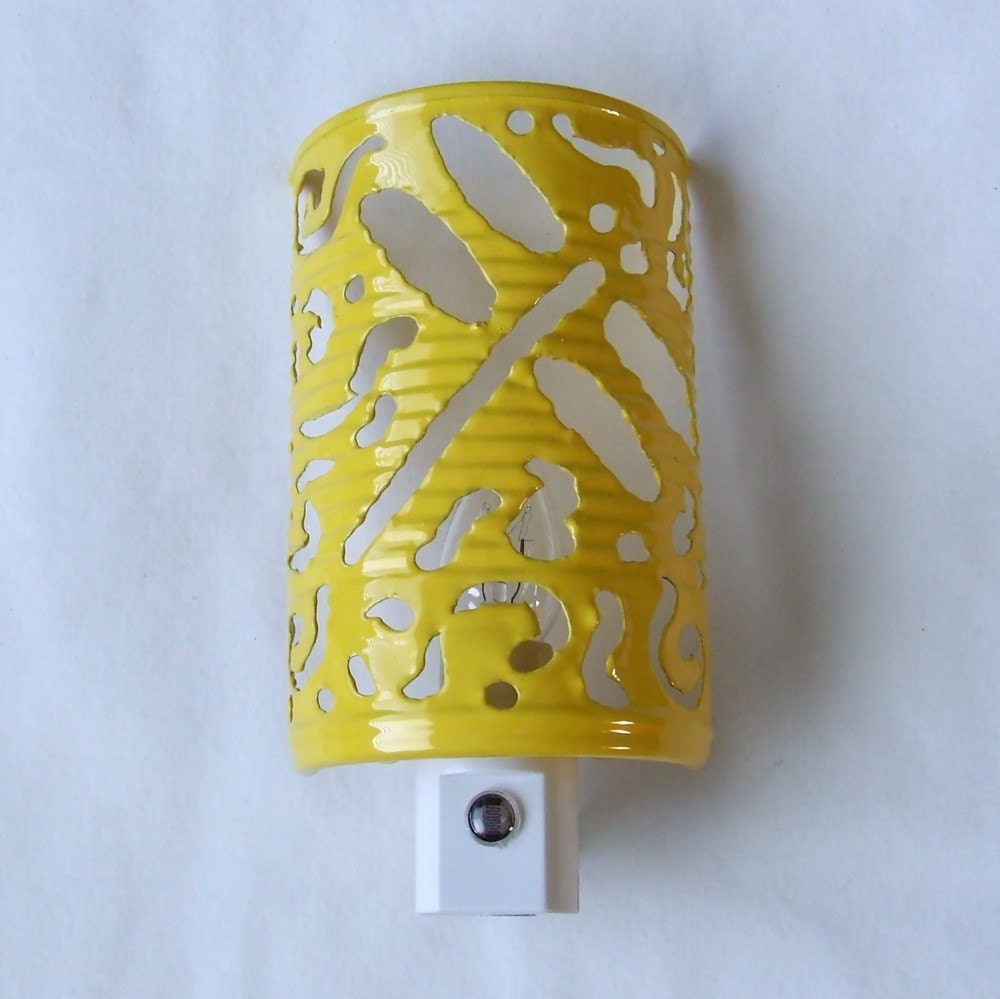 Yellow Dragonfly Night Light