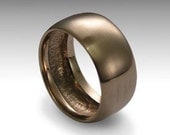14K rose gold men's and women's matching wedding band - Love me tender