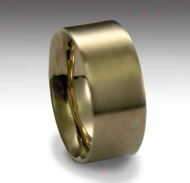 14K rose gold Men's and Women's simple wedding band - also in white gold and yellow gold - Perfect day