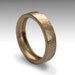 Wedding band - 14K rose gold UNISEX textured band - also available in white gold and yellow gold - Our happiness