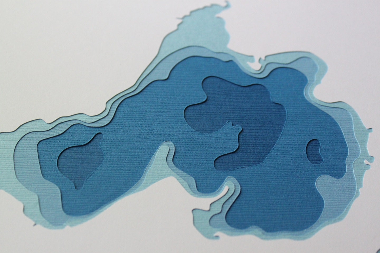 Madison Lakes  - original 8 x 10 papercut art
