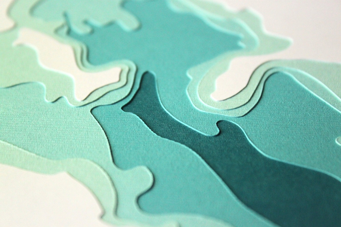 White Bear Lake - original 8 x 10 papercut art
