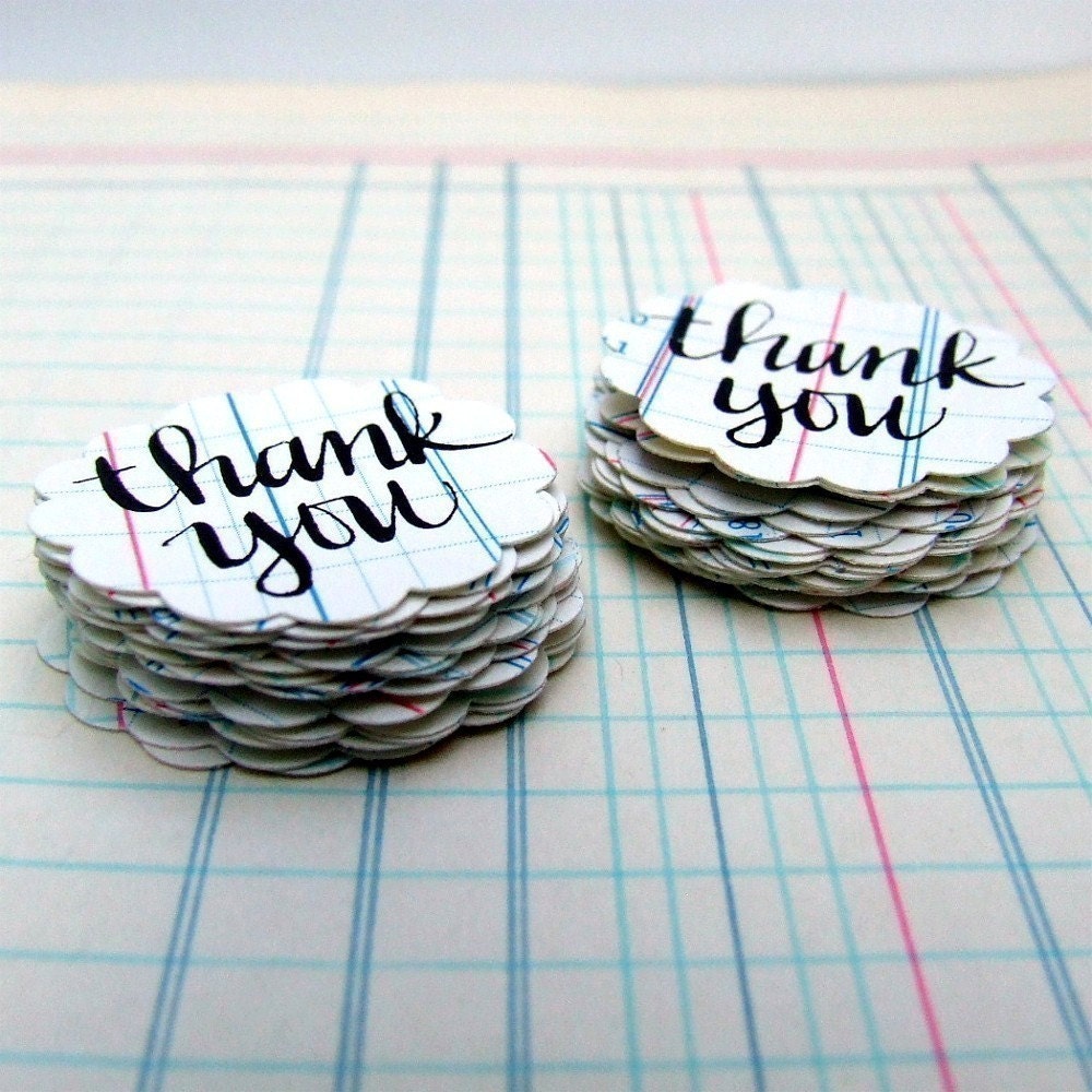 Vintage Ledger Thank You Seals
