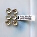 Hand Flourished Glass Magnets (set of six)