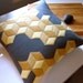 BLOK TILES FELT PILLOW made from recycled wool. 18 inches square.