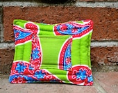 green paisley tooth fairy pillow