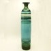 Sea Glass- Hand Painted Glass Bud Vase- Ocean Colors- Wedding Decor