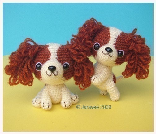 King Charles Cavalier Spaniel Puppy - PDF Crochet Pattern