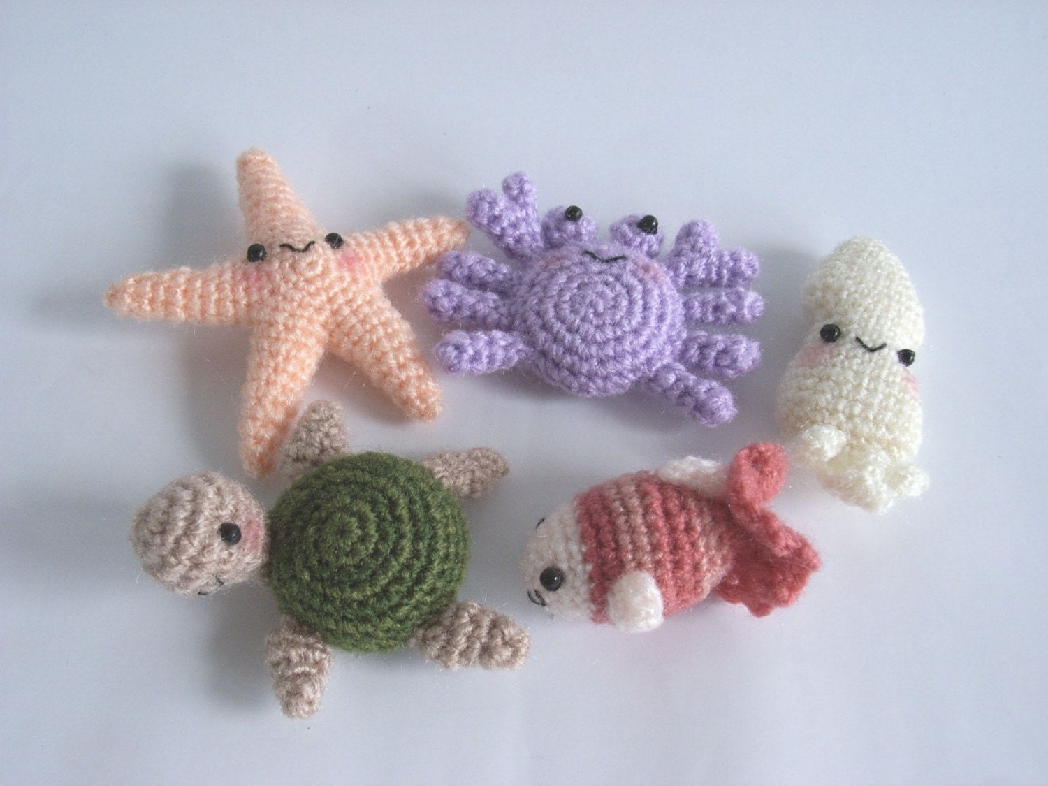 Mini Ocean Friends - PDF crochet pattern
