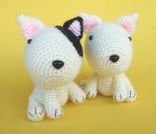 Bull Terrier Puppy - PDF Crochet Pattern