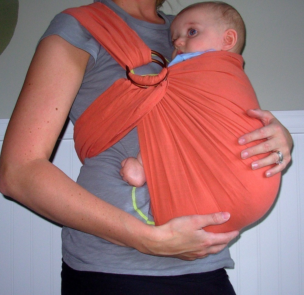 Rustic Baby Sling - YOU CHOOSE COLOR - Ring Sling