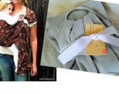 The ORiGinal Gauze - Solid Grey Cotton Gauze TWO LAYER Baby Sling - Summer Ring Sling