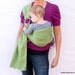 The Original Rustic Baby Sling in CELERY- Ring Sling for infant or toddler -