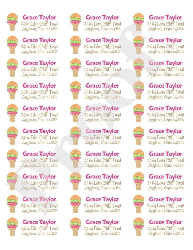 Ice cream Invitations, Ice Cream Cone, Ice cream social,  Birthday party , Children,  Favor, Party