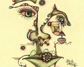 Cold SORE - aTTacking - 12x12 inch limited edition fine art print - Edition of 25 only