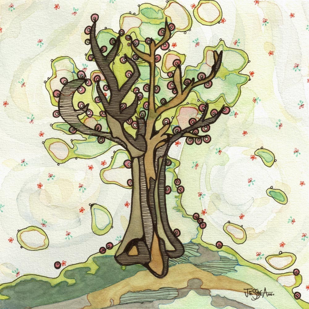 Spring Tree 8 x 8 Fine Art Print