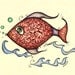 Delilah the Fish - Limited Edition Print - Fish Bathroom Wall Art - Edition of 25 only