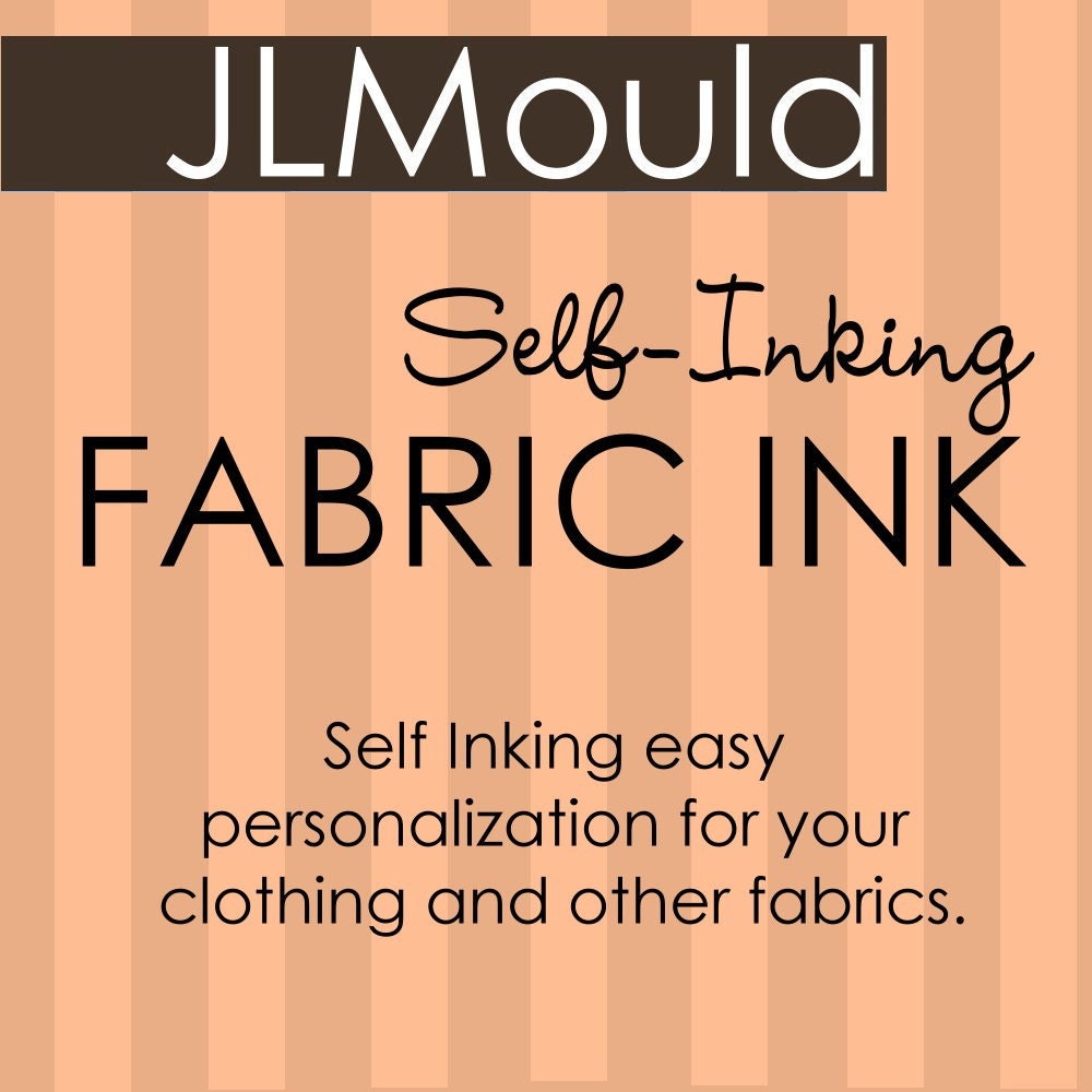 DIY Custom Sewing Tags Couture Fashion Clothing Halloween Costumes Image Red Rubber Stamp 9/16" x 1.5" in (fabric ink self-inking )