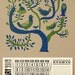 BIRDS in a TREE Hand Printed Letterpress Poster CALENDAR 2012