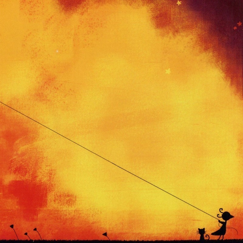 September wind - print,  11 x 6 in