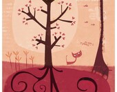 Art print, the giraffe's roots