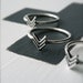 Going to the South West - mini southwestern chevron herringbone ring in sterling silver