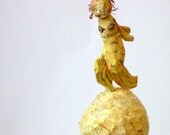 Coconut Top - or - Coconut on Mermaid on Coconut - - Free USA Shipping