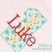First Birthday Party Shirt - Preppy dots in red, aqua, orange, and Michael Miller aqua ta dots - Free personalization