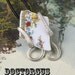 Broken China Fork Pendant -- Handcrafted From an Antique Sterling Silver Plated Fork -- A Doctor Gus Creation