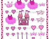 So Pretty in Pink, Ballerina Items Collage