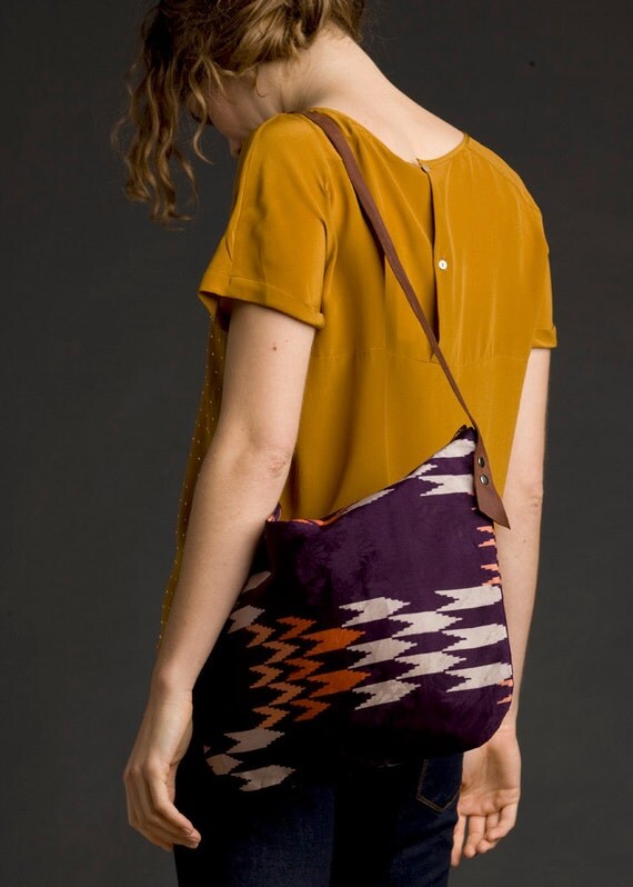Leather & Kimono Purse