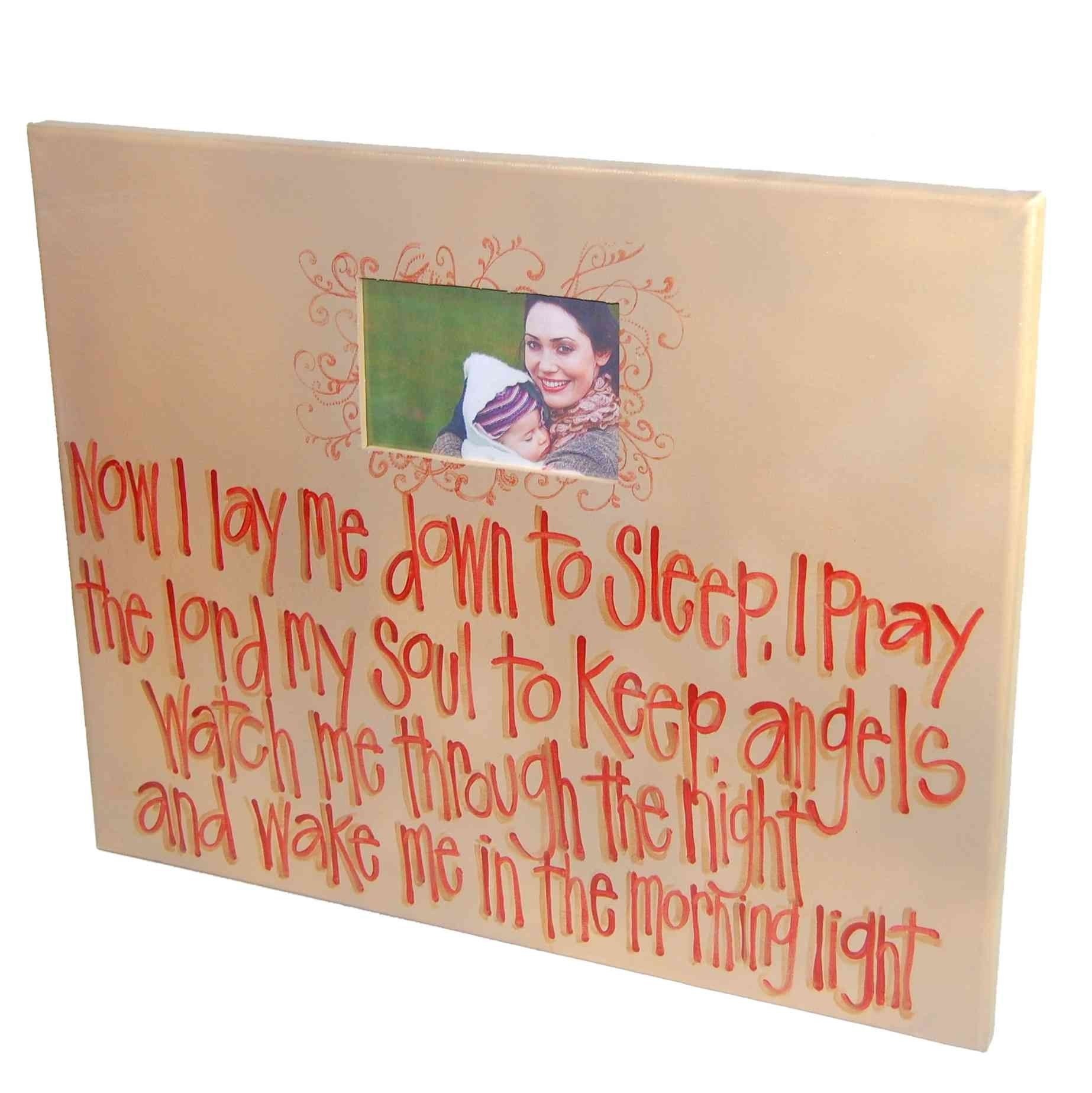 Picture Frame Now I lay me down to sleep
