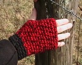 Upcycled fingerless gloves Reclaimed Yarn CUSTOM ORDER