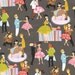 Michael Miller Prom Gray Retro by Michael Miller Fabrics, Modern Fabric, 1/4 yard