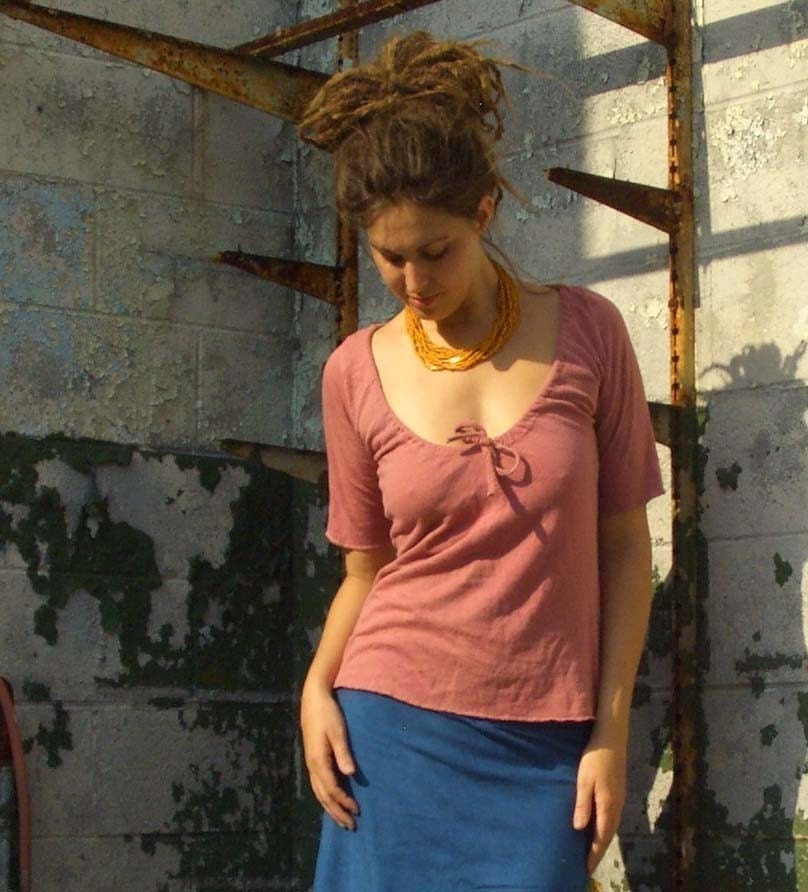 Drawstring Collar Shirt (hemp/organic cotton)