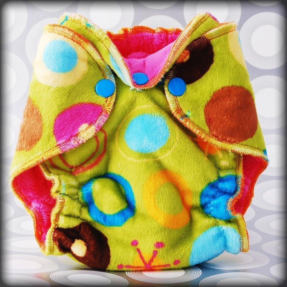 Lime Ole Hybrid Newborn Minky Fitted
