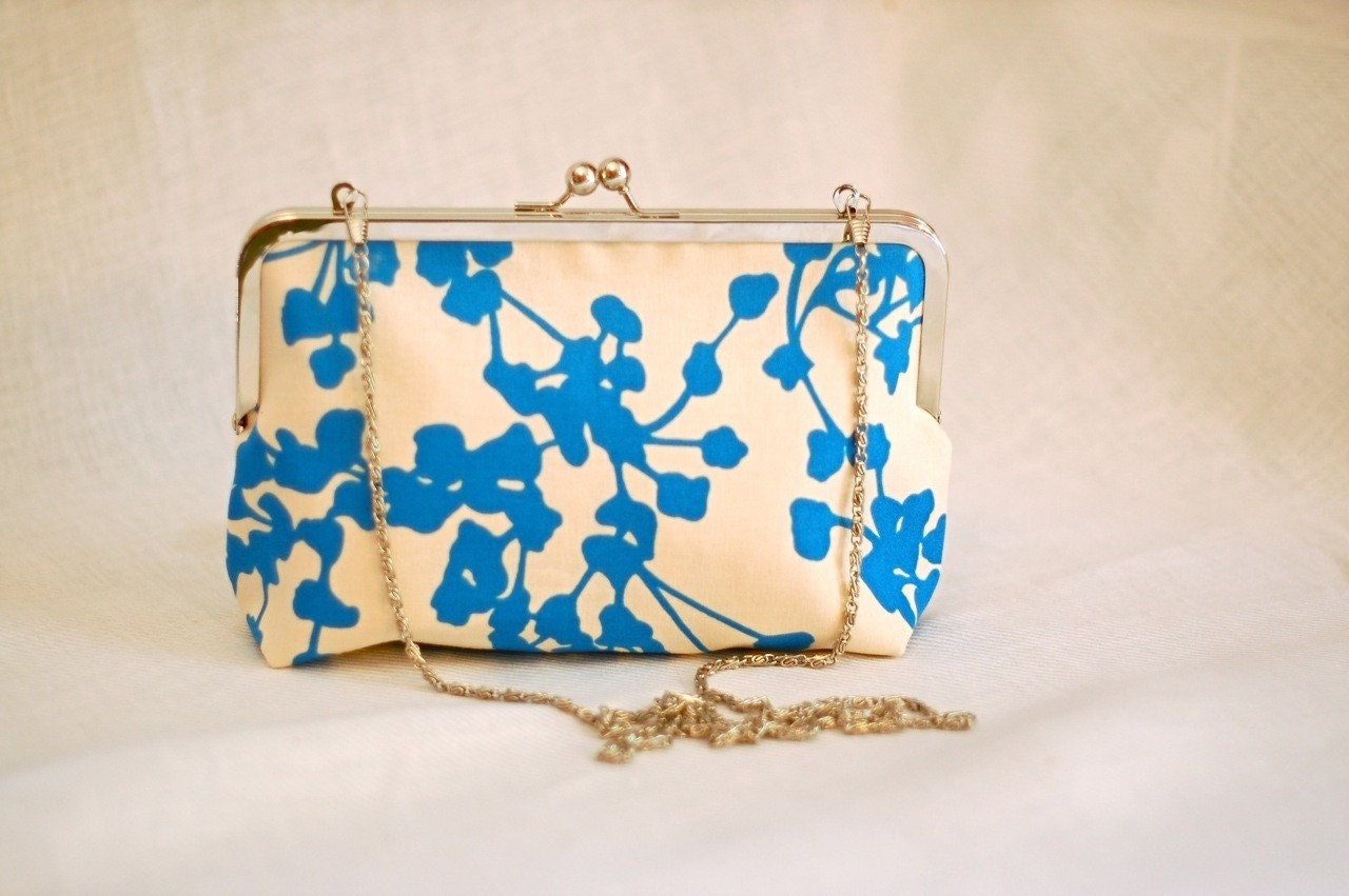 Blue Blossom Clutch