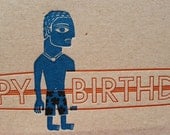 Longboard Birthday Card