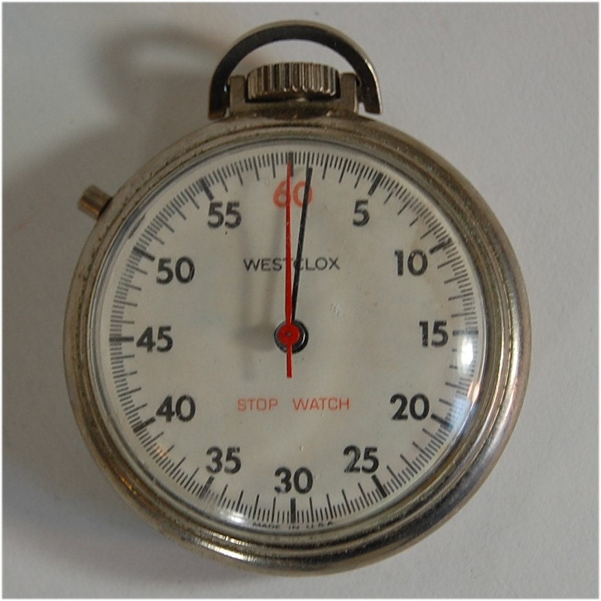 vintage stop watch Westclox made in USA by secondseed on Etsy