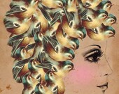 Bird Brain - Surreal Collage Art 