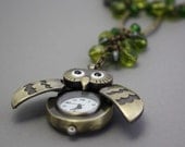 The Night Owl - watch necklace