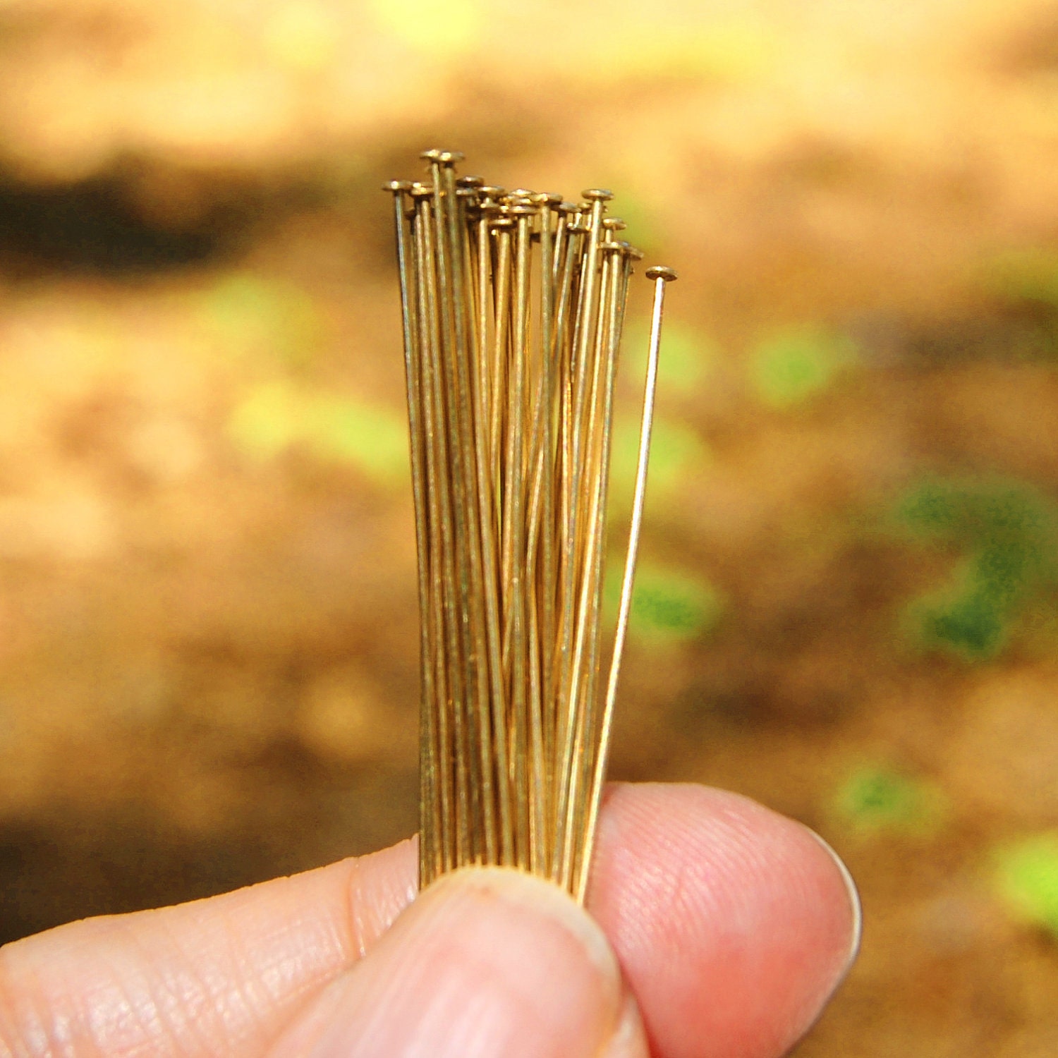 50 14 Kt Gold Filled Headpins 24 Gauge 2 Inches Long