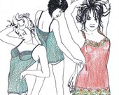 Sewing Pattern O2 for 2 UNDERSLIPS fitted or underwired