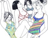 Sewing pattern BHB40 for 2 Bras Body  Swim suit
