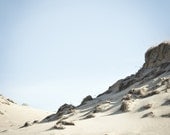 Somewhere... - 5x5 Fine Art Photography Print - desert or beach in summertime - landscape image - limited edition - blue sky and sand